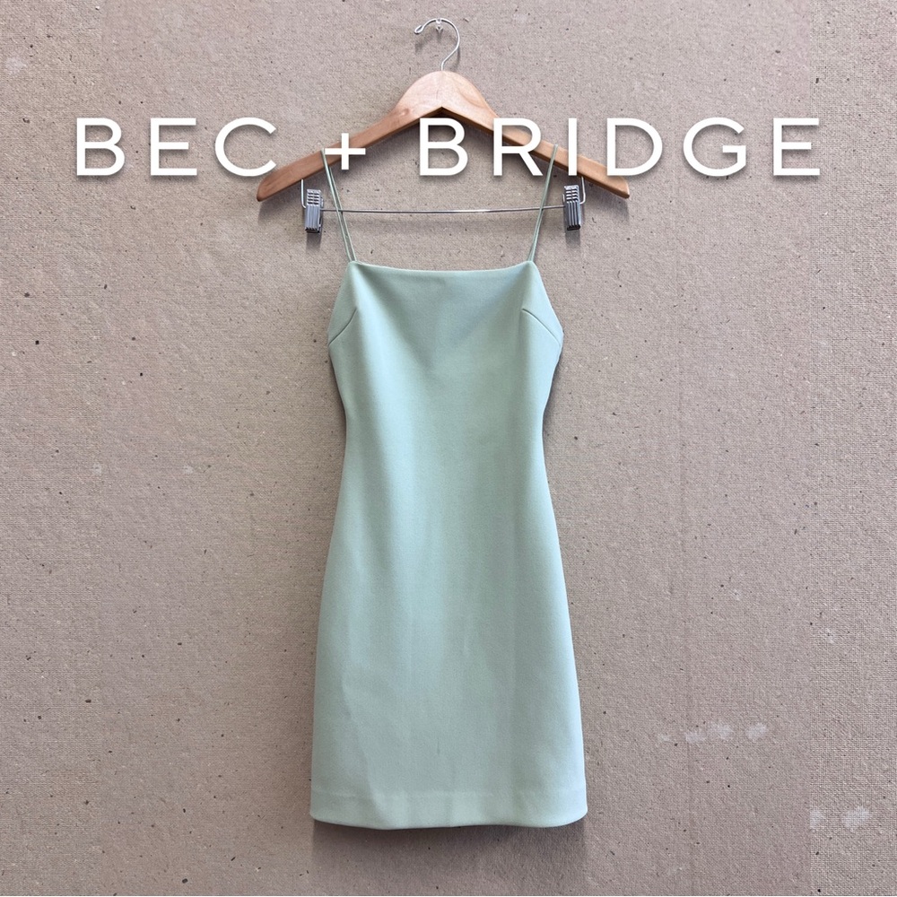 bec + bridge Hana Mini Dress in Avocado